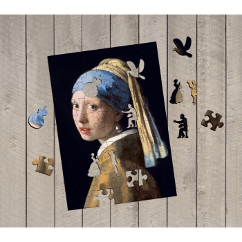 Dziewczyna z perłą - Jan Vermeer 73 elementy